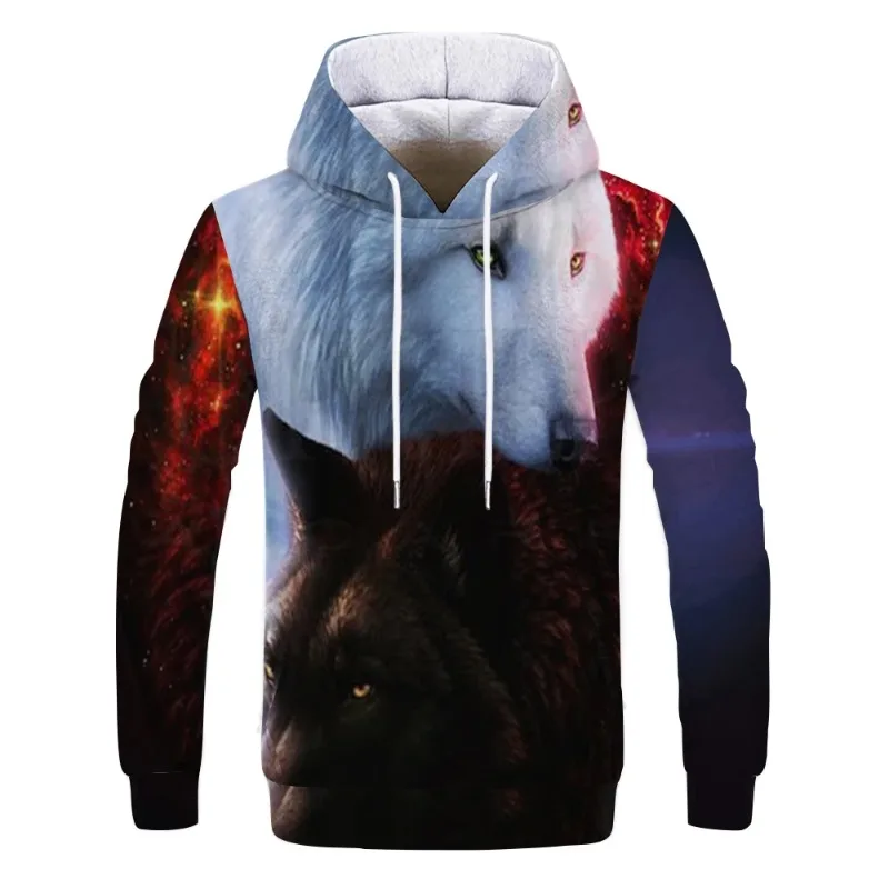 Persona De Grandes Samoyed Lobo Hoodie Menino Menina 3d Impresso Moletom Harajuku Outono Inverno Com Capuz men clothing  hoodies