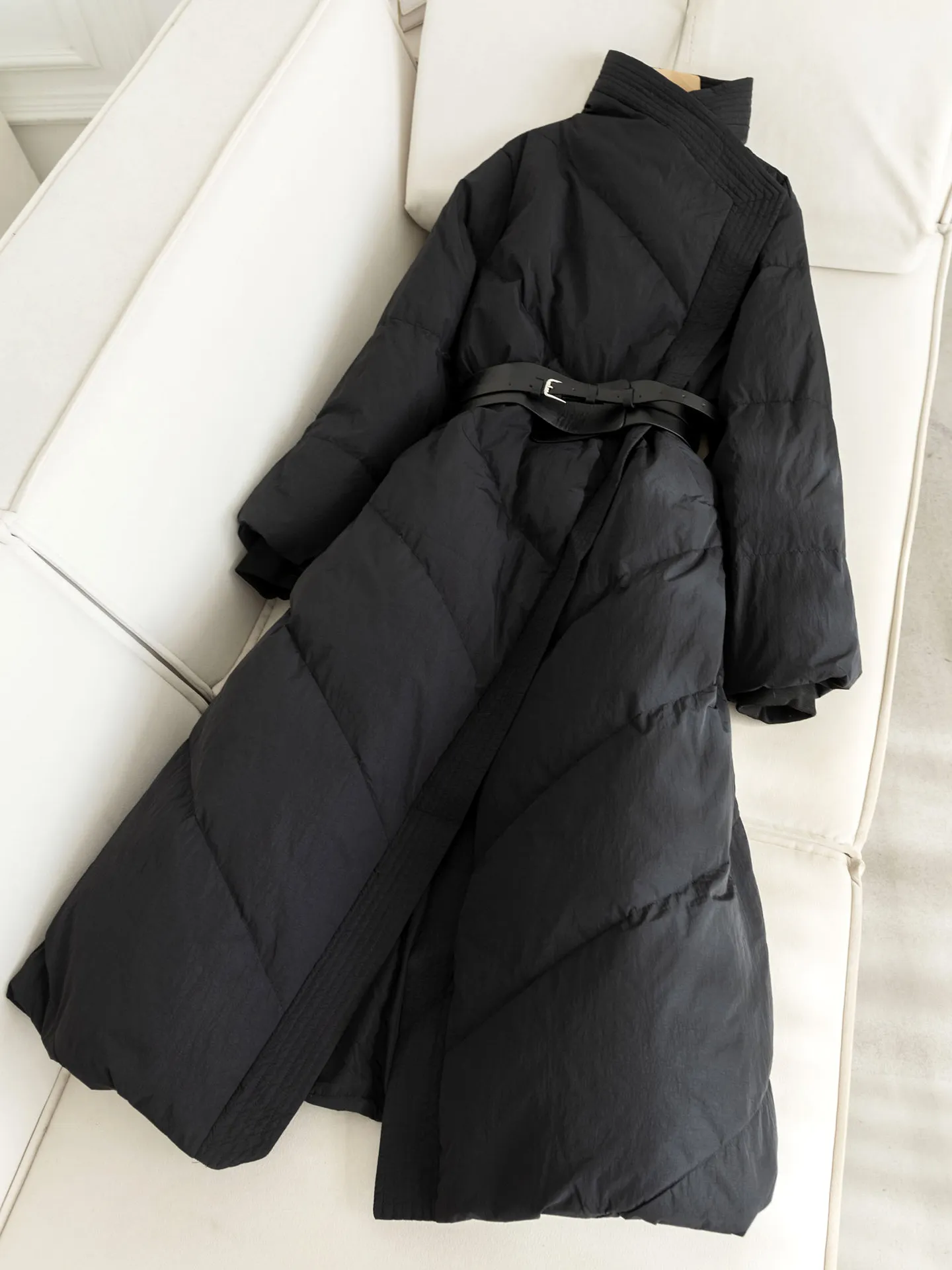 2026 European Winter Women's Down Jacket High Neck Long Fashion Down Jacket