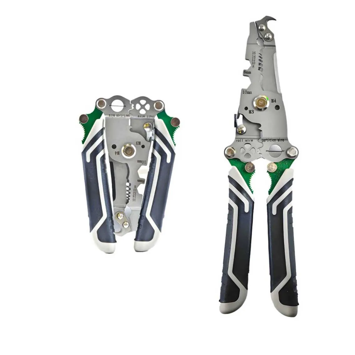 18 In 1 Foldable Wire Stripper Multi-function Strip Plier Crimper Cable Cutter Electrician Special Wire Cutters Hand Tools