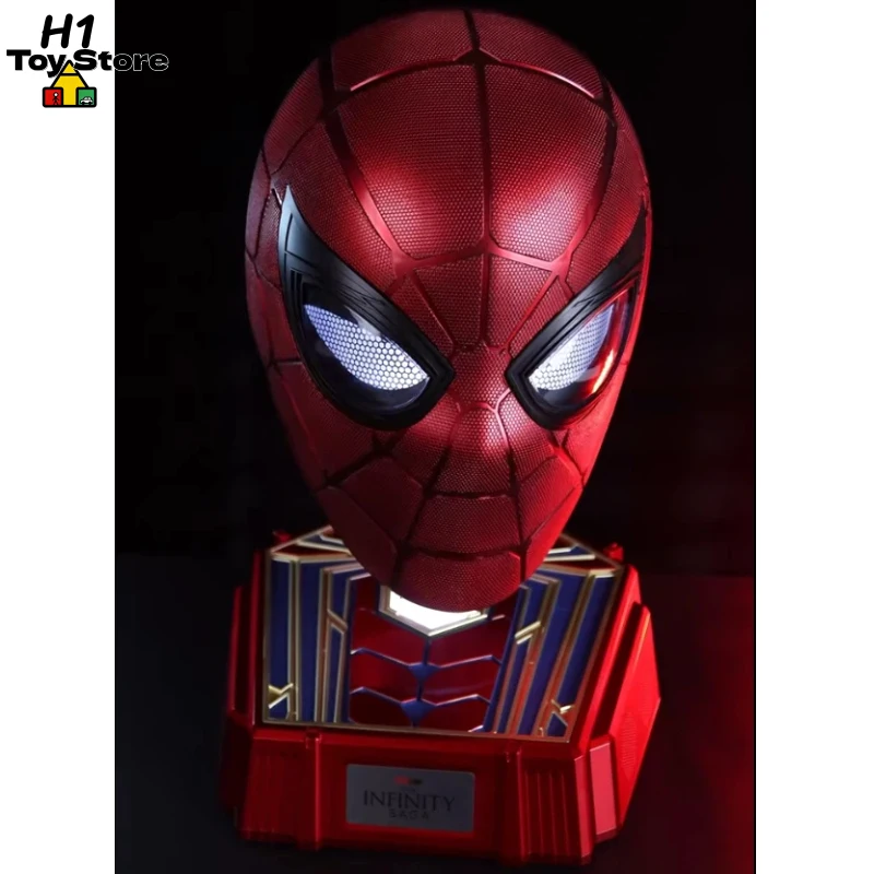Iron Spider Helmet 1:1 Life-Size Wearable Mask with Tech Style Marvel Avengers Cosplay Prop & Collector Display Piece Boy Gift