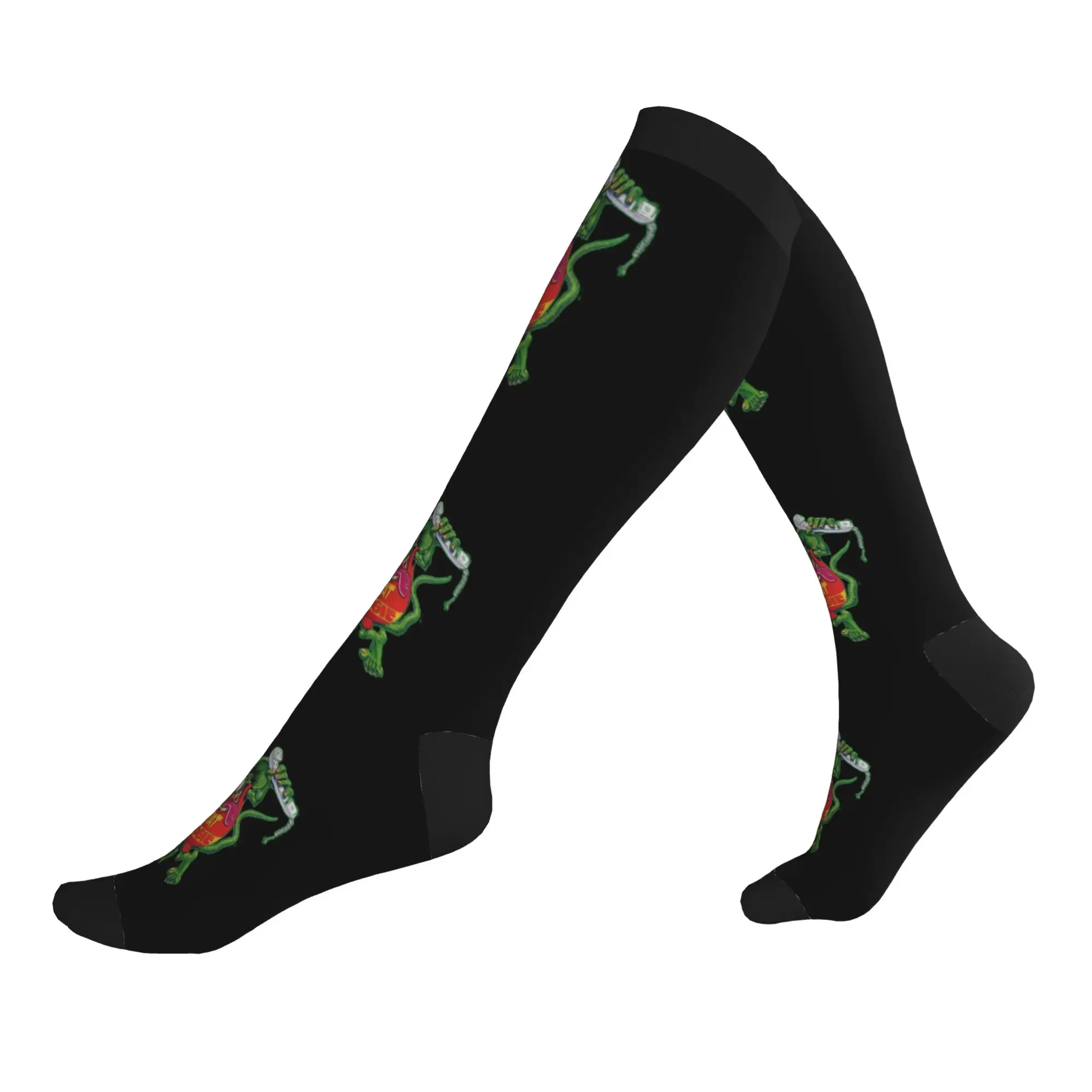 Cartoon Animation Dress Socks for Men Women Warm Funny Novelty Rat Fink Sports Compression Socks