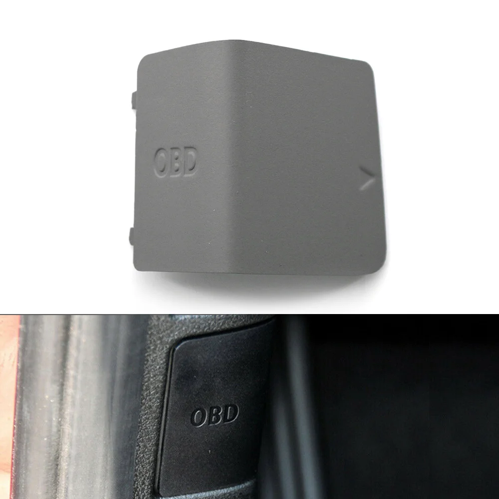 Gray Car OBD Cover Socket Trim Replacement For BMW 1 Series E81 E82 E87 E88 X1 E84 LHD Only