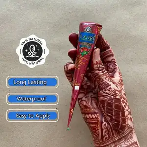 1/3 buah krim henna coklat organik alami murni, krim tato henna coklat, tato temporer, krim tato henna semi permanen dia 6 bintik henna penjualan terbaik - №