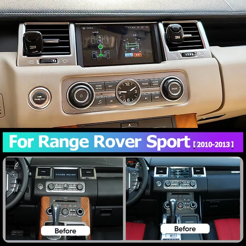 Imagen 2 del producto Para Range Rover Sport 2010 2011 2012 2013 Android 13 8G 128G reproductor Multimedia Carplay navegación GPS pantalla táctil BT Radio de coche