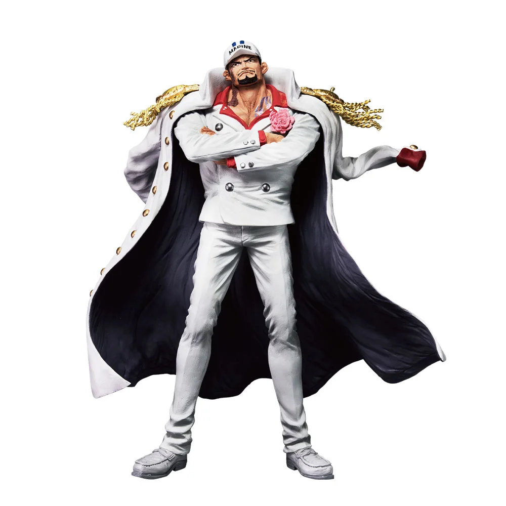 Original Bandai Anime One Piece Marine Admiral Borsalino Issho Aramaki Sakazuki Action Figure Toys Gifts