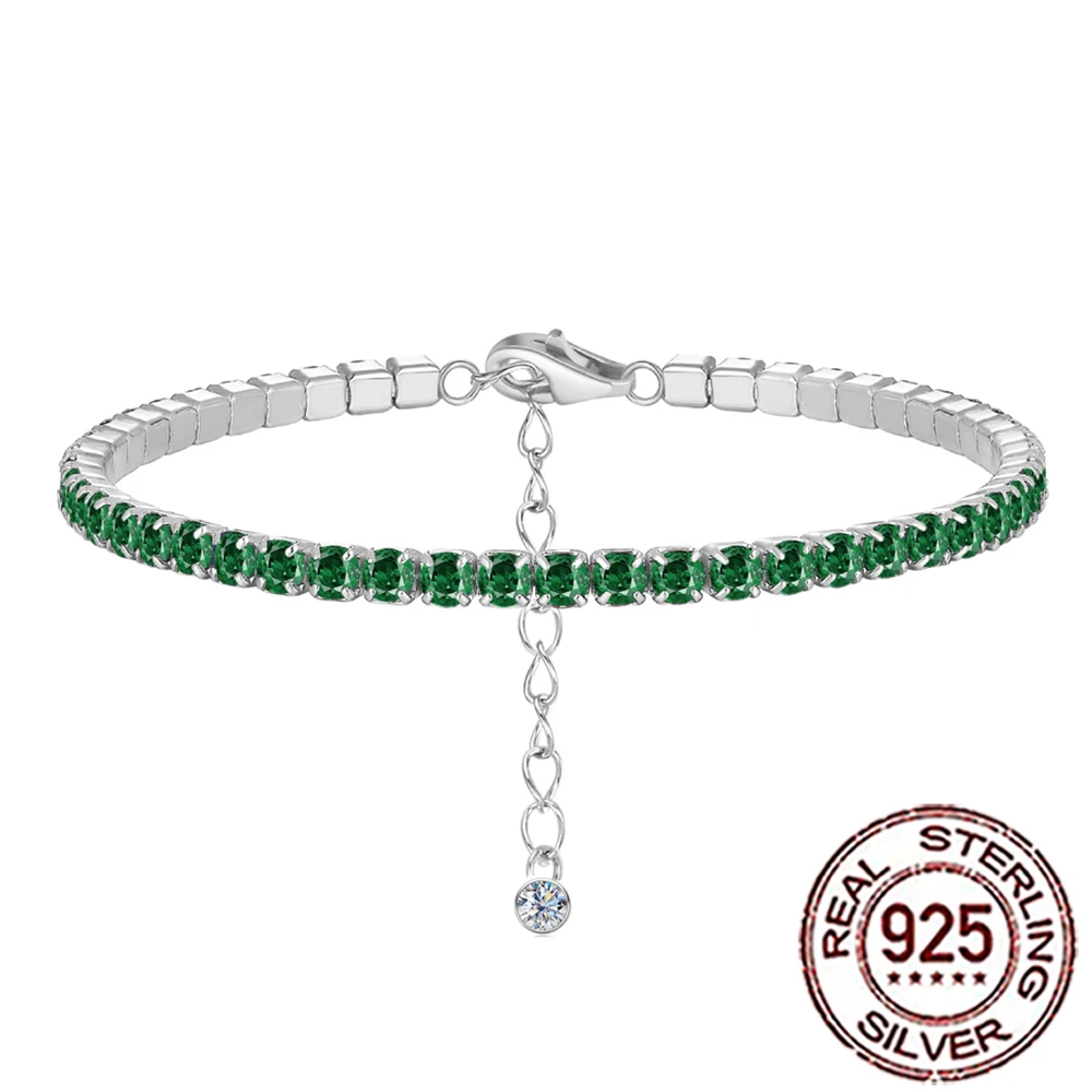 

Женский браслет из серебра 925 пробы, с фианитом