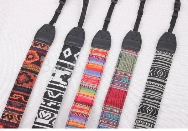 1 Piece Vintage color Hippie Style Camera Neck Shoulder Strap Belt Durable Cotton for Canon Nikon Pentax Sony SLR DSLR