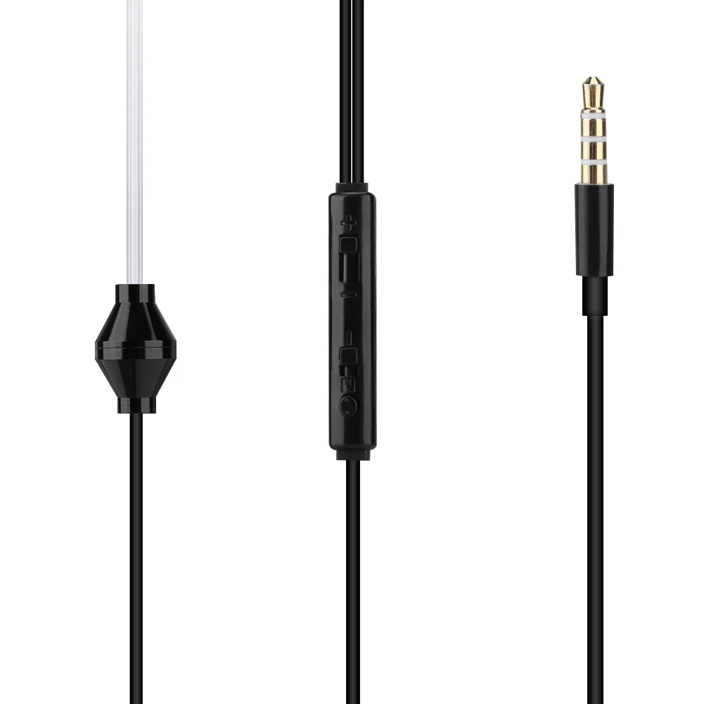 Microphone Earphone Anti Radiation 3.5mm Air Acoustic Tube Earpiece Microphone Earphone for Mobile Phone