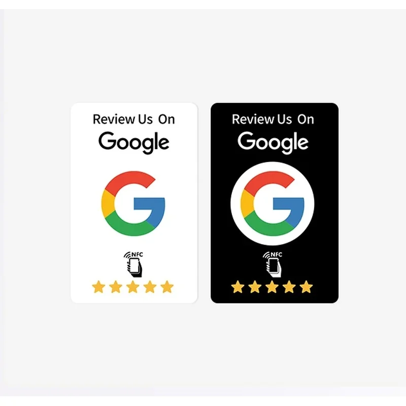 Reusable Programmable White NTAG215 NFC Tap Tag Google Review 13.56MHz For Shop Customer Feedback