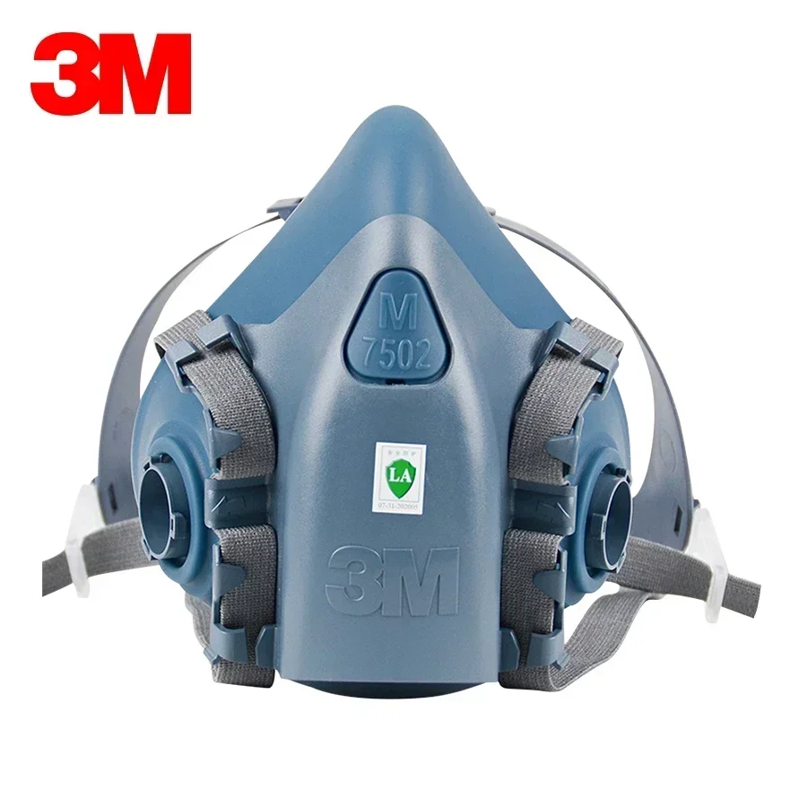 3M 7502 Respirator Mask  Protective Mask Industry Painting Spray Dust Gas Mask With 3M 501 5N11 6001CN Chemcial Half face Mask, image 6