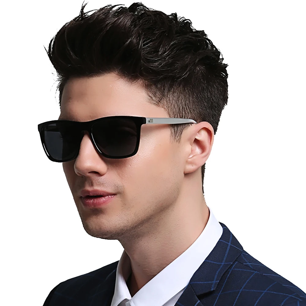 Klassische Angeln Sonnenbrille Männer Polarisierte Metall Quadratischen Rahmen UV400 Photochrome Brille Frauen Fahren Verfärbung Brillen – Detail 7