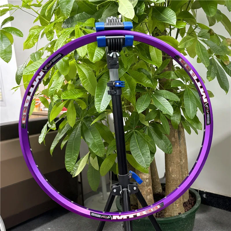 Llanta para bicicleta de montaña de 26/27,5/29 ", sin cámara, aleación de alta resistencia, doble pared, llanta para saltar de suciedad, remaches reforzados, ojales de 32 agujeros
