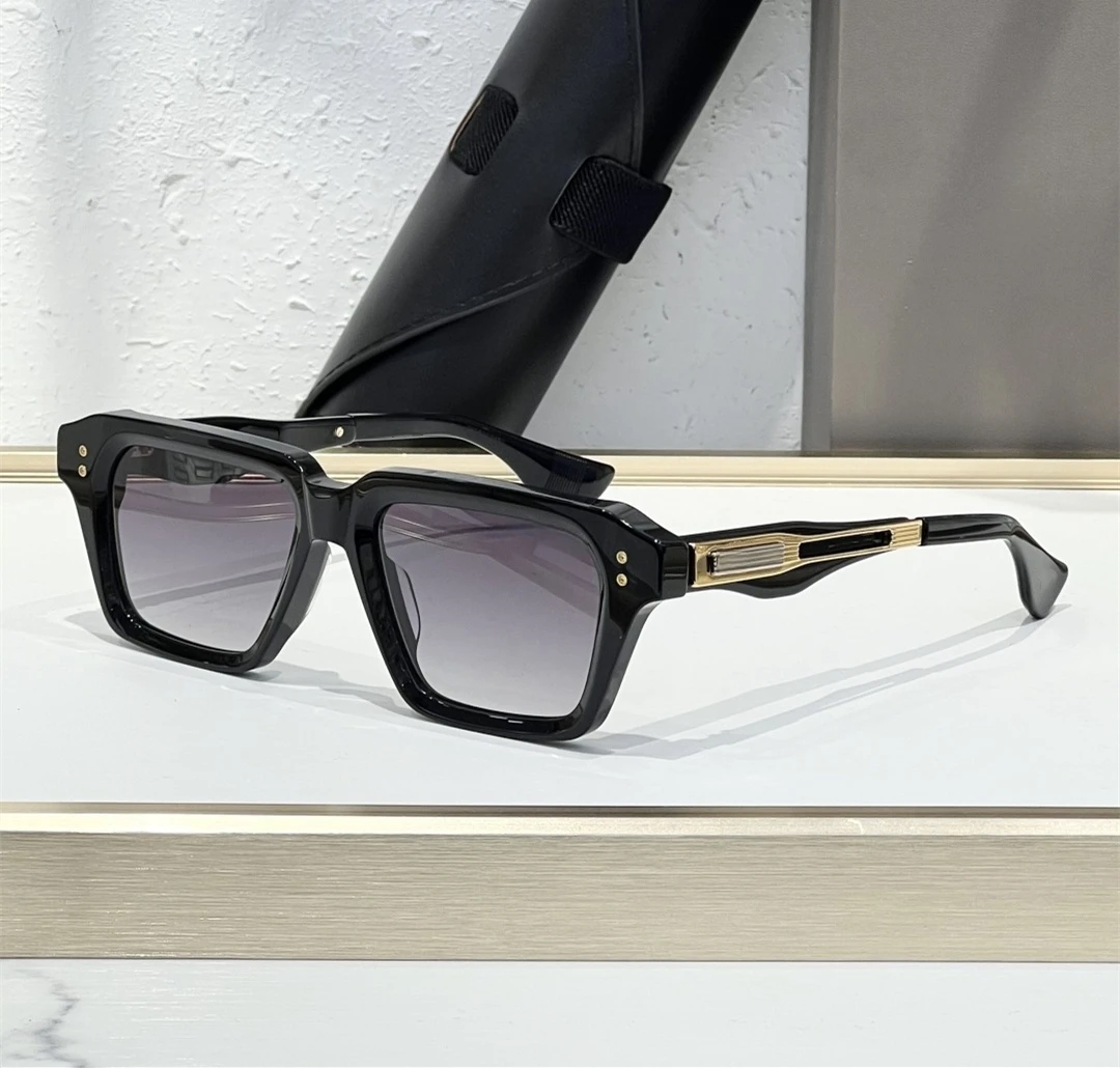 DILTA DETRON DTX459 Thick Acetate Sun Glasses for Man Luxury Brand Designer Sunglasses male Popular UV400 Men's sunglasses