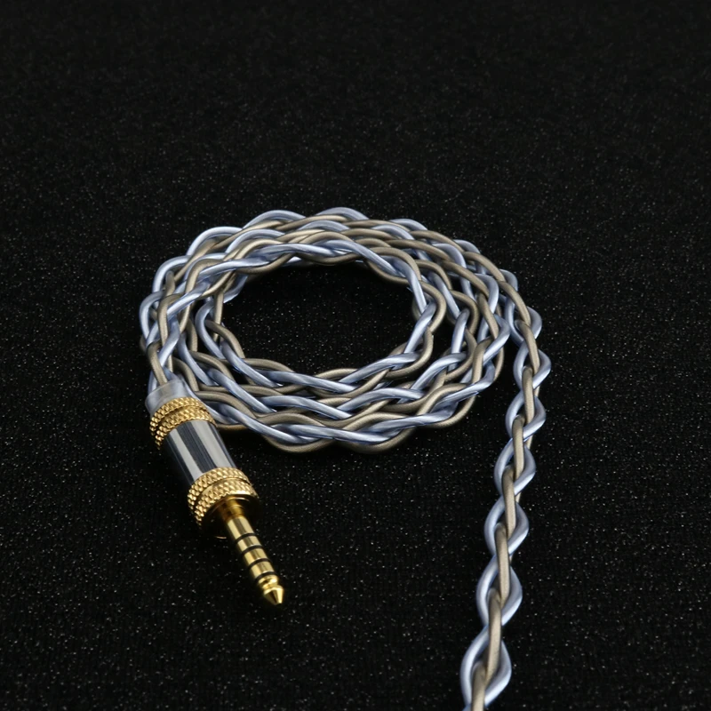 XINHS German Imported 4Core Litz Structure 7N OCC Silver Plated Copper Upgraded Headphone Cable Suitable For HD580, HD650