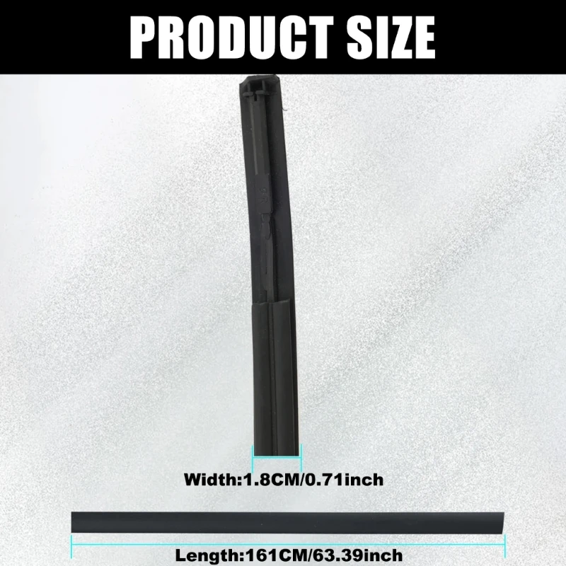  2pcs Car Roof Water Drain Seal Trim For Hatchback 2014+ 75551-0D132 75552-0D082