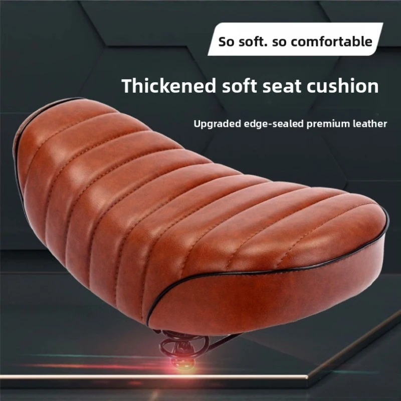Comfortable Soft Five‑Spring Electric Vehicle Saddle,Shock‑Absorbing Bicycle Seat Cushion,Universal Riding Replacement Accessory image 2