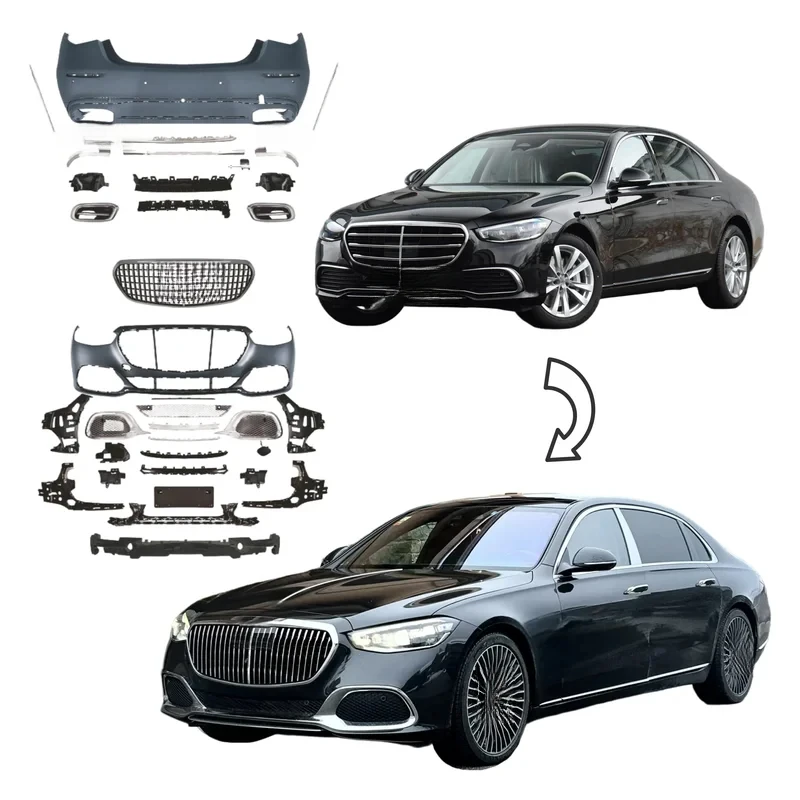 

Di Price Bodykit 2020 2021 2022 Upgrade to W223 S680 PP Bumper Grille Easy Installation