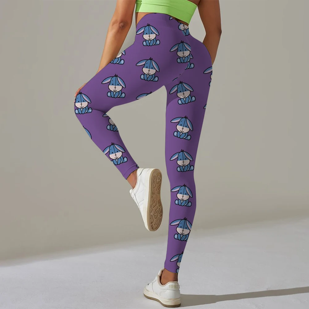 

Disney cartoon print gym leggings women's yoga pants sexy yoga pants women's sportswear fitness clothes