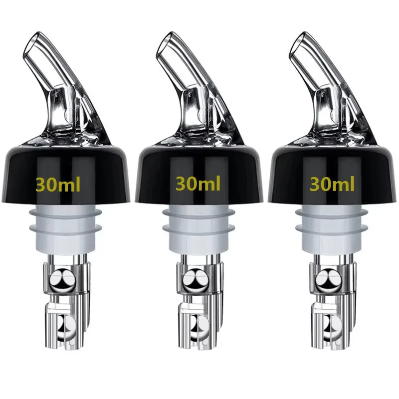 3pcs Printed Measured Bottle Pourer Spouts Liquor Pourers Quick Shot Spirit Driinks Wine Cocktail  Whiskey Dispenser Bartender