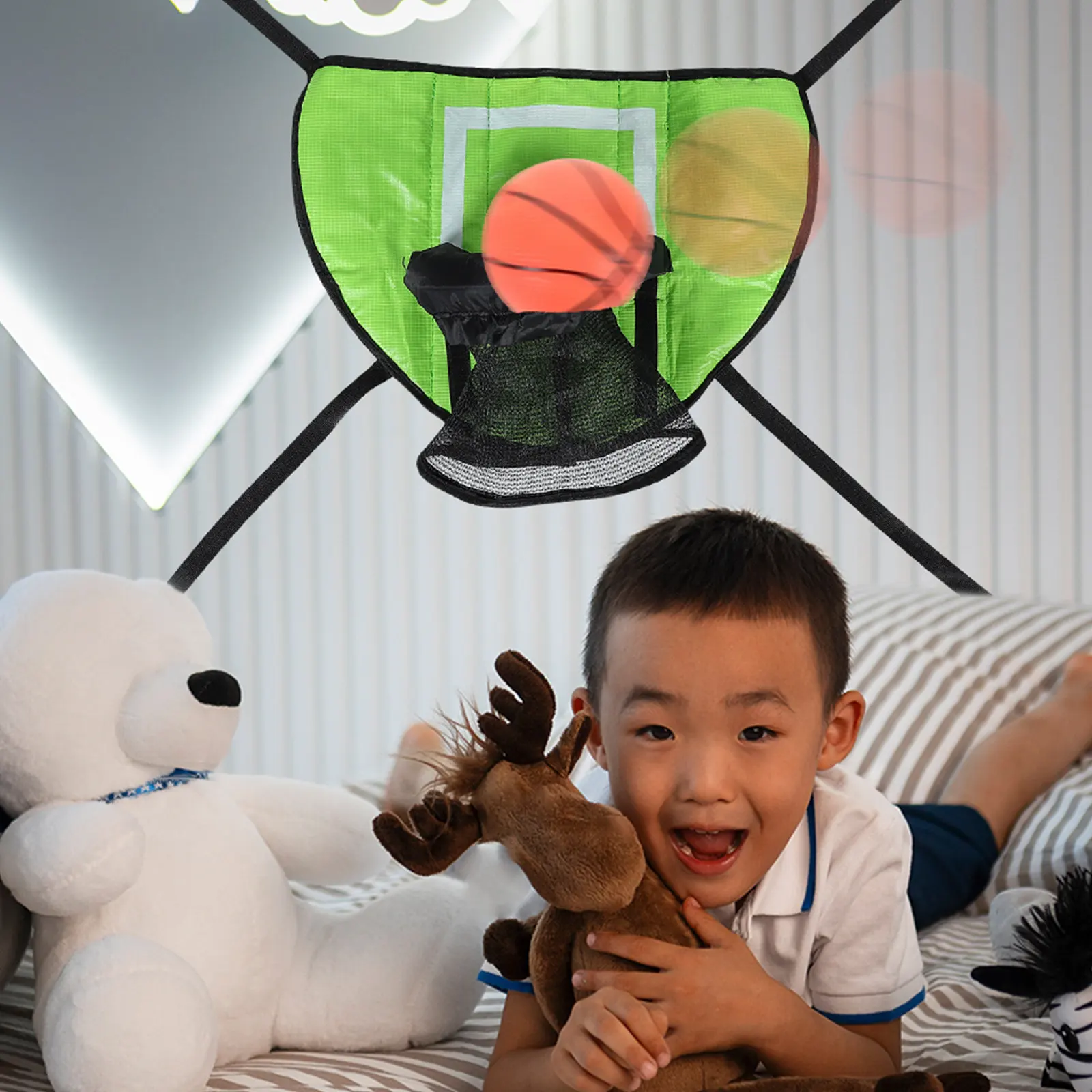 

Набор для батута: баскетбольное кольцо, 3 мяча, насос. Для игр на улице, в саду, на дворе. Аксессуары для батута.