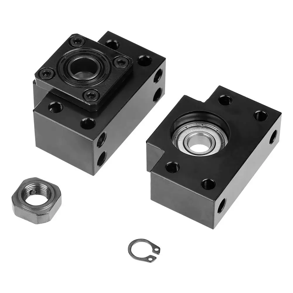 

Ball Screw Bearing Mount Set BK12 + BF12, Fixed + Floated Side Support Housing Pillow Block