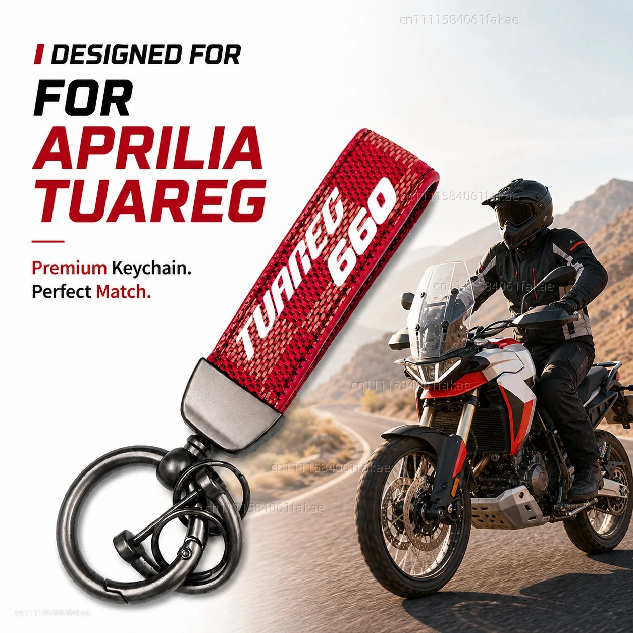 

For Aprilia Tuareg 660 Tuareg660 Motorcycle Keychain Leather Key Ring Custom Logo Gift for Rider Men Women Accessories