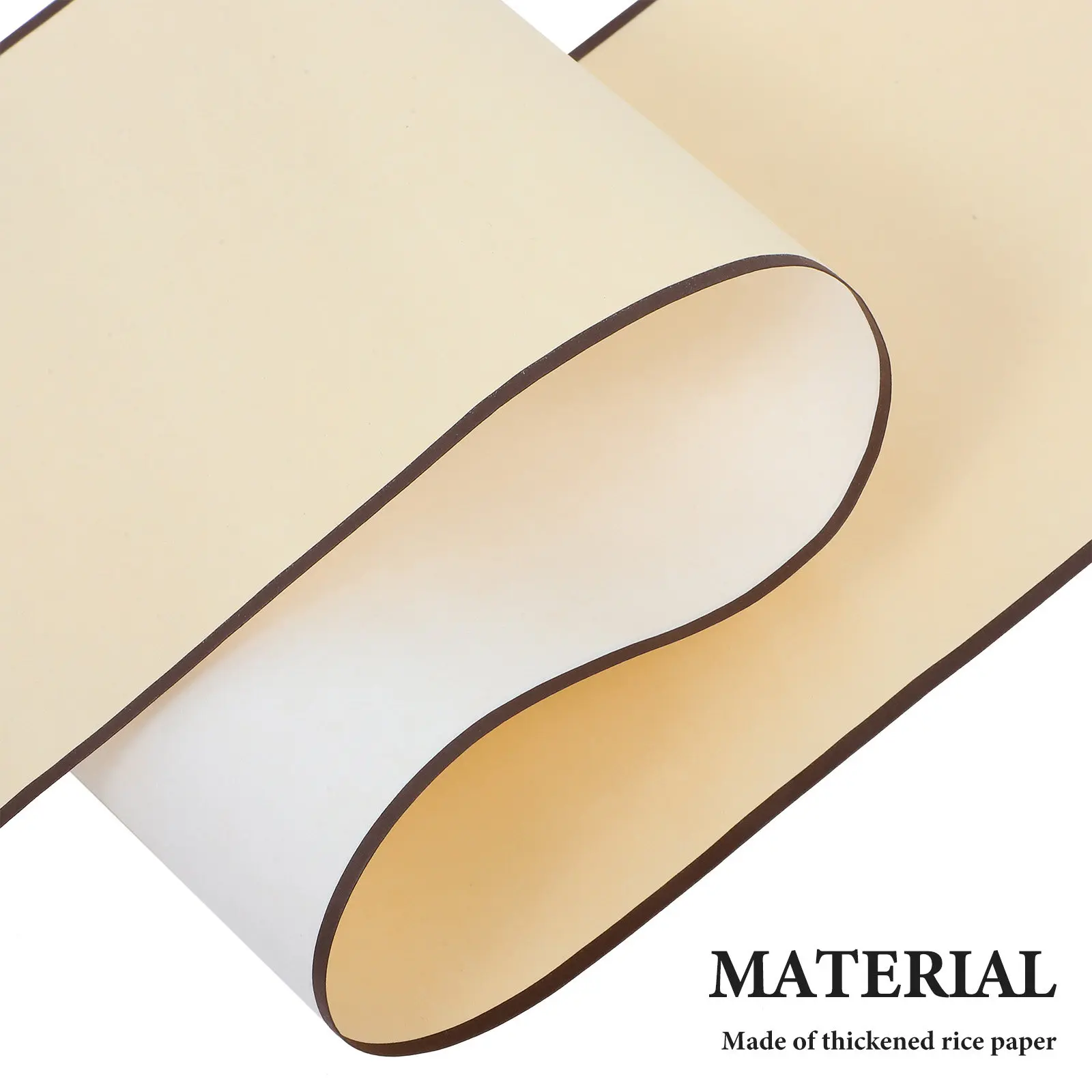 Handwritten Vintage Zen Calligraphy Scroll Paper Blank Thick Xuan Paper for Chinese Calligraphy Painting Practice