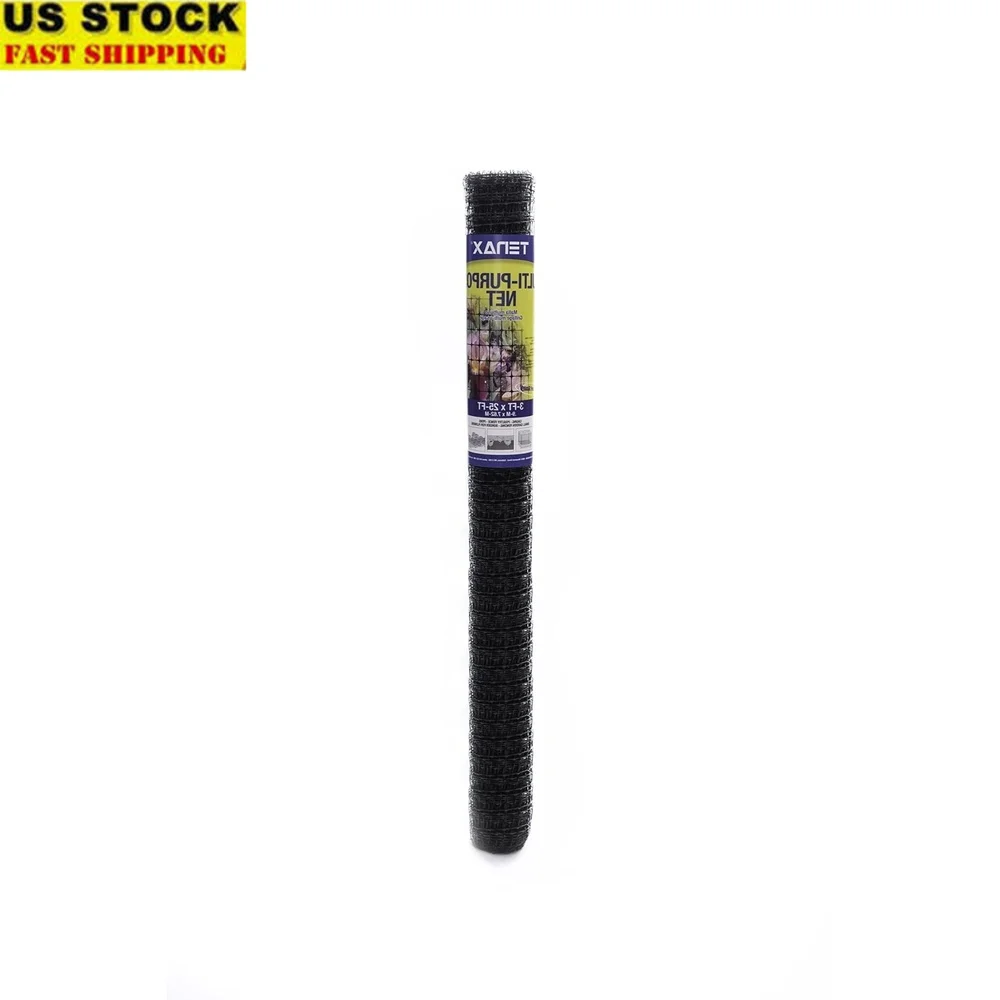 

3ft H x 25ft L Heavy Duty Polypropylene Netting UV Resistant Multi-Purpose Cover Ponds Fruits Animals Sports Facilities