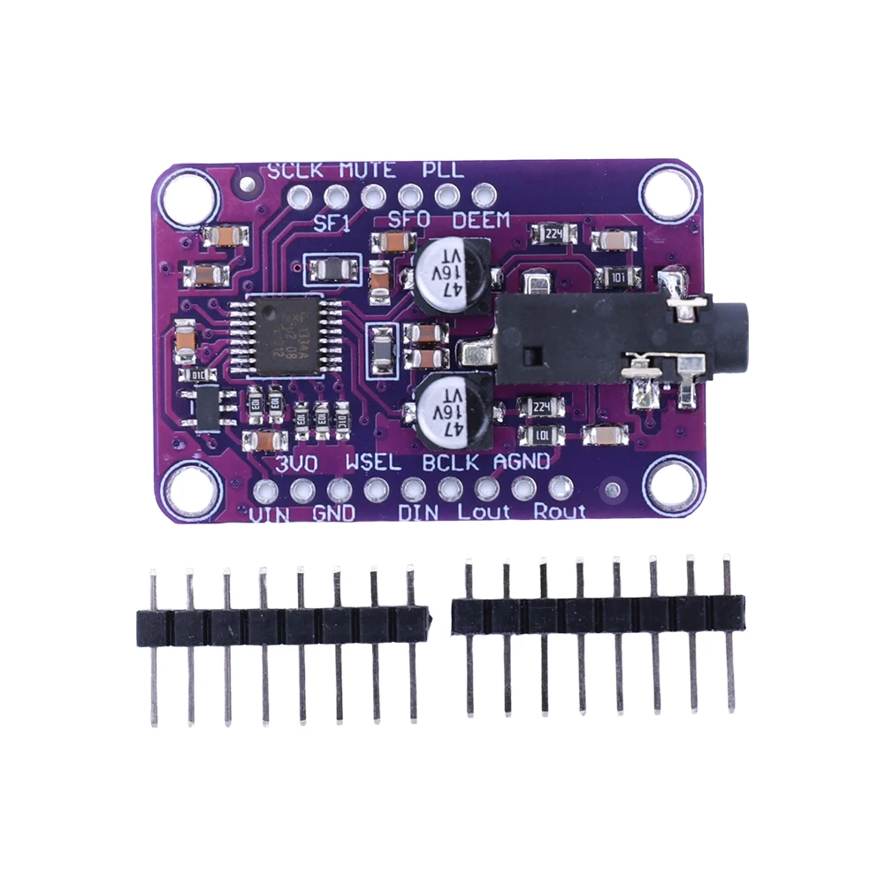 CJMCU-1334 DAC โมดูล I2S UDA1334A DAC สเตอริโอถอดรหัสโมดูลบอร์ด DAC ถอดรหัสสําหรับ Arduino Electreonic Component