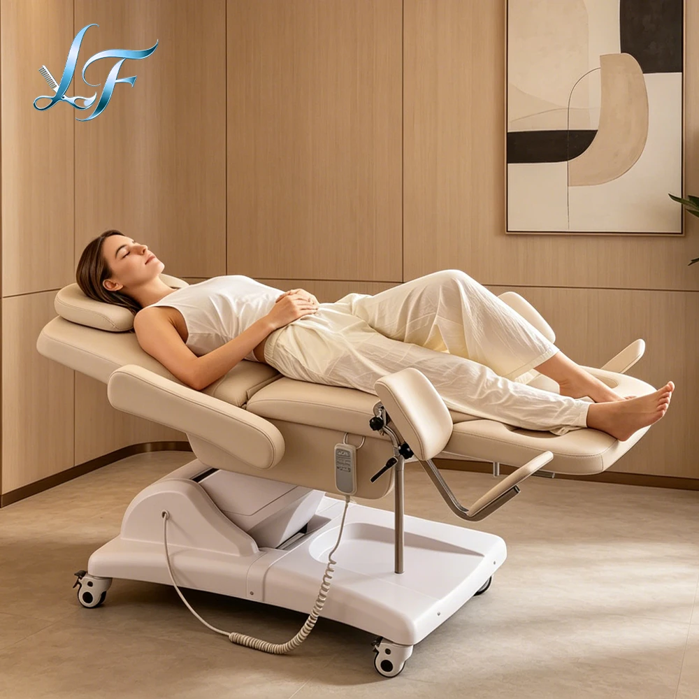 Medical Electric Gynecology Exam Table Obstetric Diagnosis Bed Postnatal Recovery Irrigation Treatment Bed