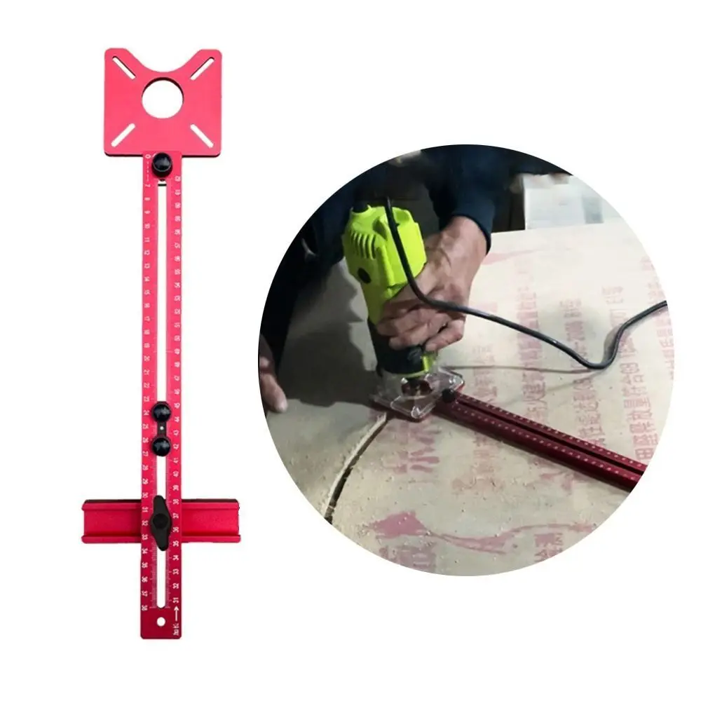 سبائك الألومنيوم الحفر لكمة محدد قابل للتعديل متري/بوصة 4 في 1 راوتر دائرة قطع الرقصة الحفر الموضع أداة انفصال #5