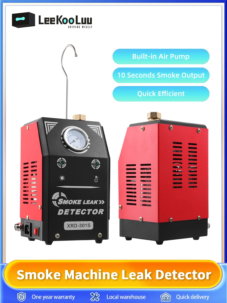 Leekooluu-Détecteur de fuite de machine à fumée automobile, testeur de diagnostic, système de tuyau, indicateur de pression, DC, EVI-Vacuum, 12V