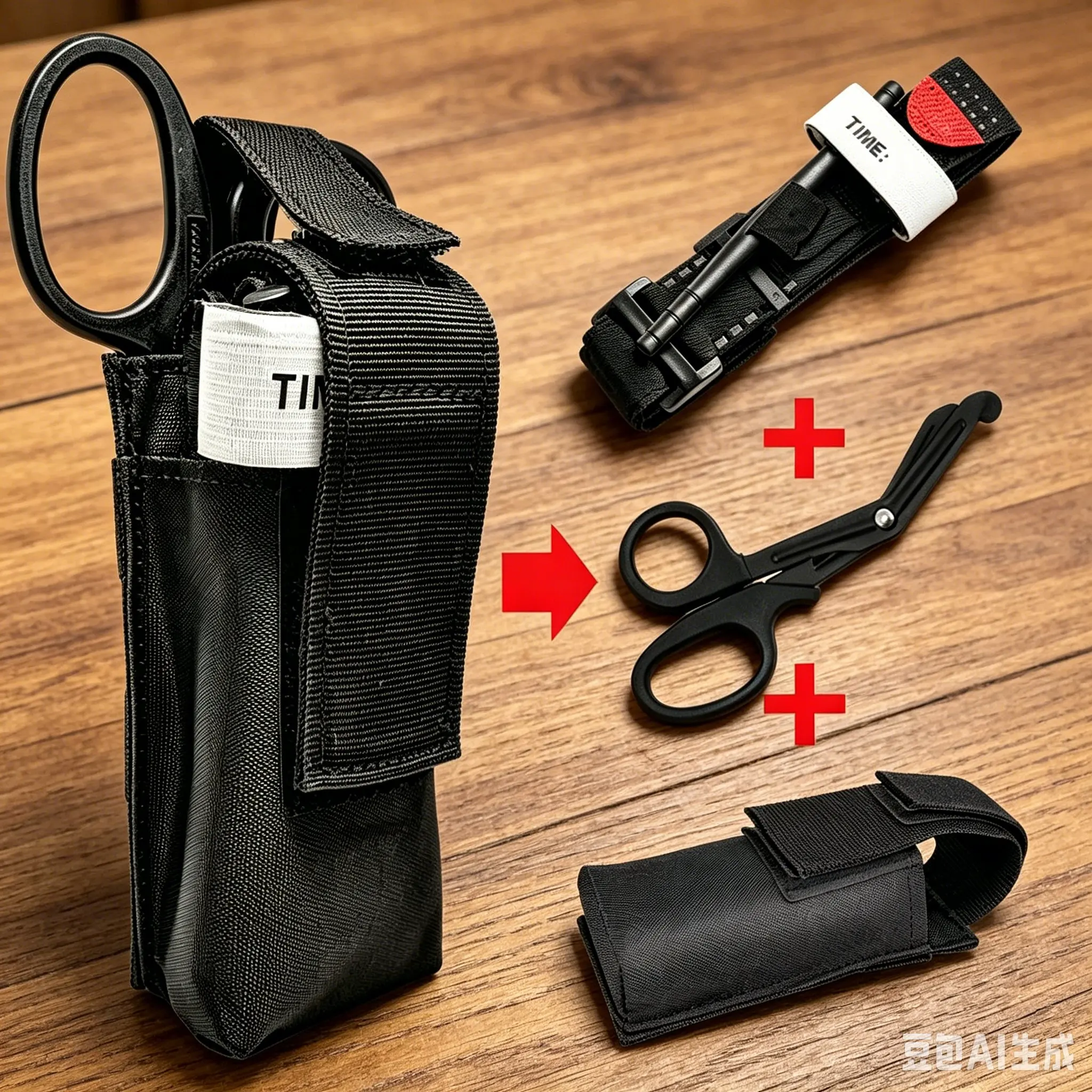 CAT Emergency First Aid Kit Medical Tourniquet Scissors Set Survival Rescue Gear Molle Outdoor Camping Hiking