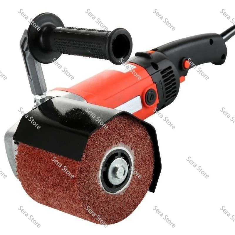 Burnishing Polishing Machine 1400w Surface Conditioning Tool Wire Variable Speed Drawing Machine For Wood Metal Stainless S