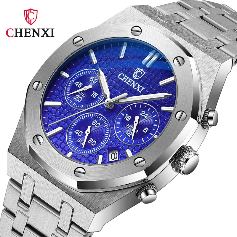 Lenchi④ CHENXI 948 Top Luxury Brand Auto Date Wristwatch Mens Sport