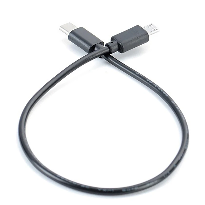 1 szt. Kabel USB-C do Micro USB rodzaj USB kabla C z męskiego na męskie szybkiego ładowania kabla do transmisji danych 30/100cm