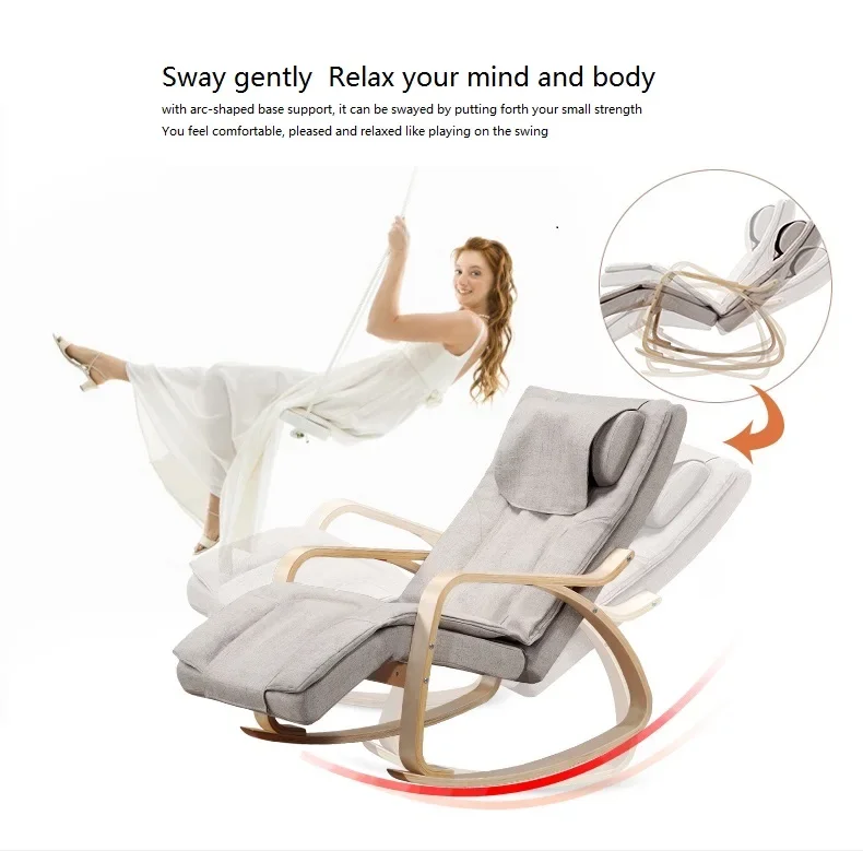 2D Back Massage Mechanism Rocking Massage Chair Rocking Chair For Adults