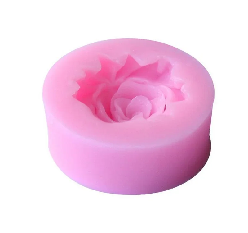 3D Rose Chocolate Mold Fondant Cake Decorating Tools Silicone Soap s