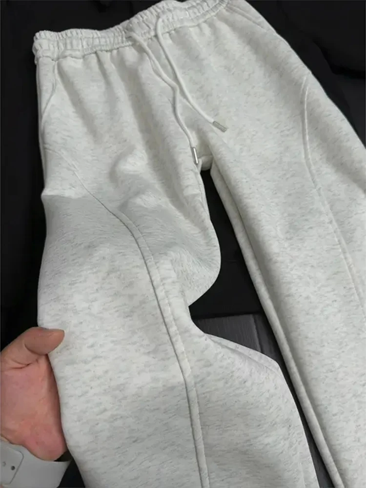 ey American Street Sle Pantaloni sportivi larghi da uomo Pantaloni sportivi casual autunnali con orlo arricciato Youth Faion