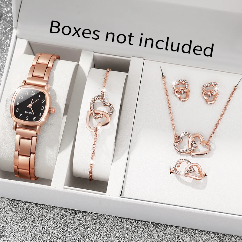 6PC Fashionable Women's Quartz Watch  Watch For Christmas And Halloween, Suitable For All Holiday Occasions