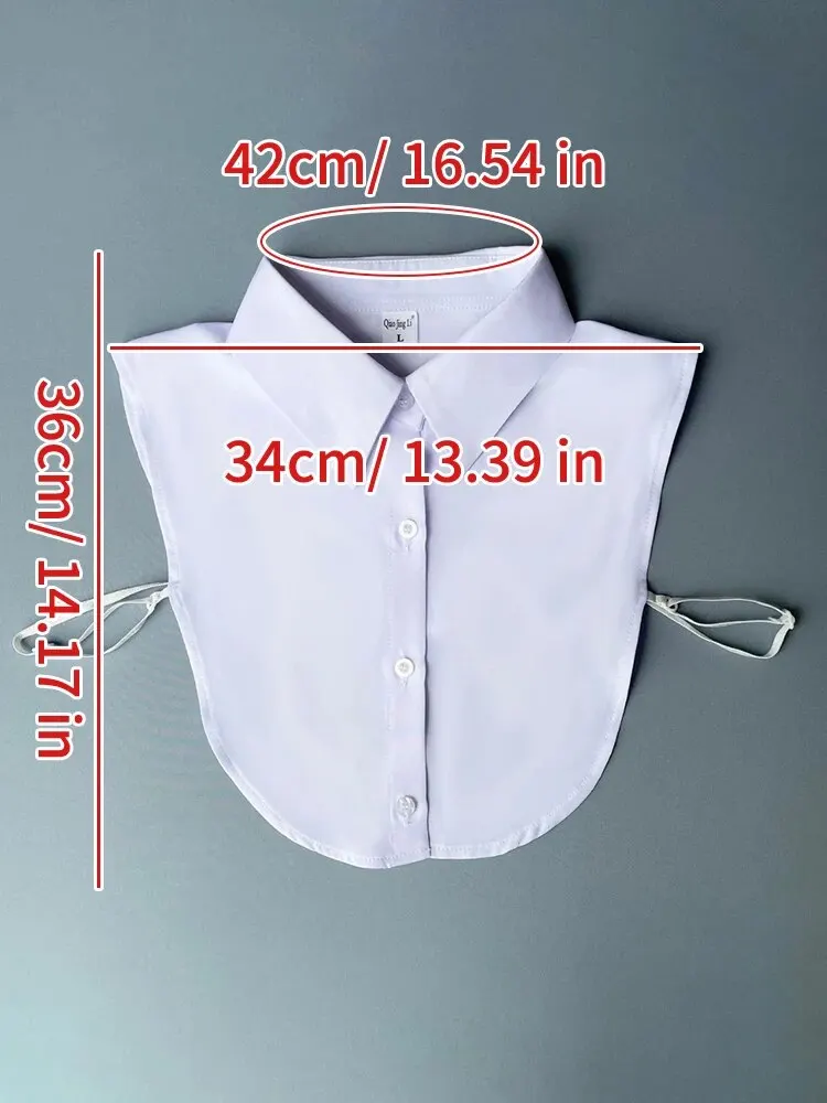 Polyester Shirt Tie False Collar Fashion Inner Shirt Tie Collar with Multi-scene Applicable for Men and Women