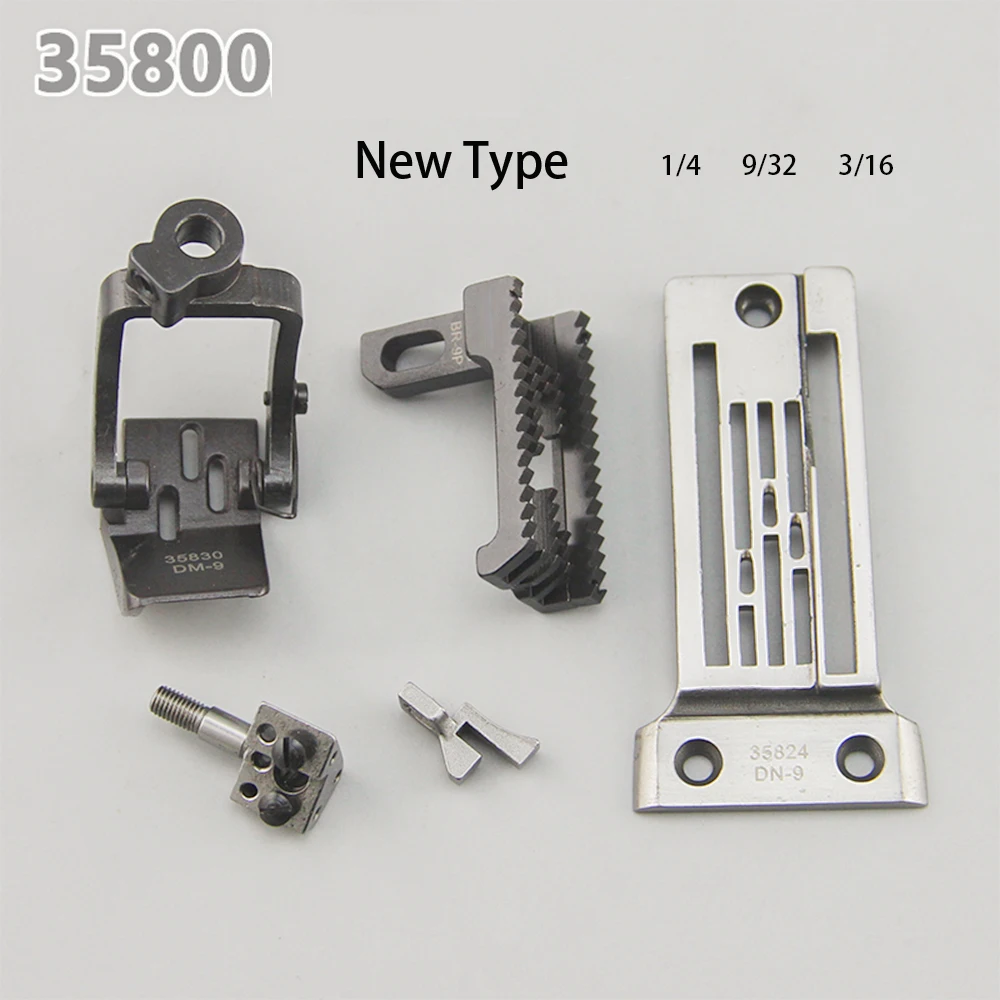 Union Special 35800 Gauge Set Crank Arm Sewing Machine Heavy Fabric Needle Plate Feed-Dog Presser Foot Needle Clamp GaugeSet Kit