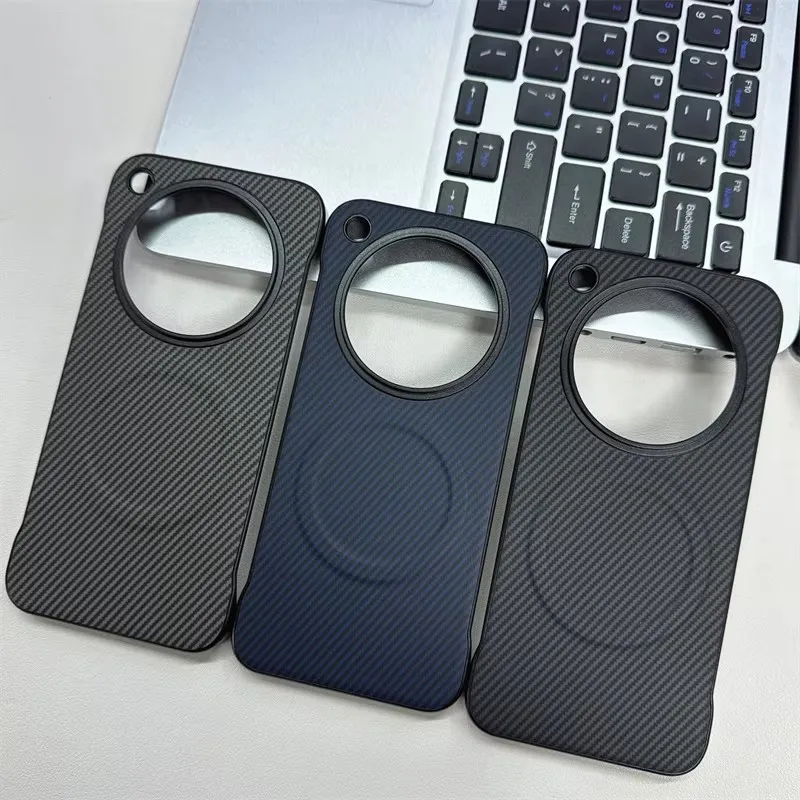 Luxury Phone Case Ultra Thin Carbon Fiber Texture for Magsafe Oppo Find X8 X6 Pro X7 Ultra Hard PC Frameless Magnetic Cover