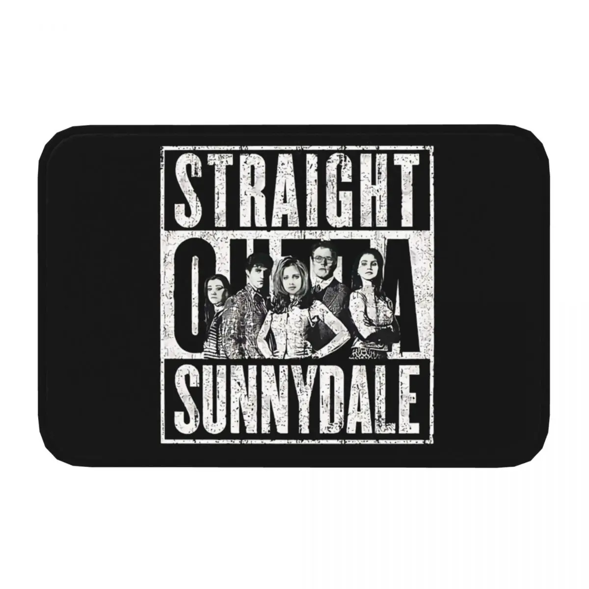 Buffy the Vampire Slayer Non-slip Doormat Living Room Mat Straight Outta Sunnydale Hallway Carpet Welcome Rug Indoor Decor