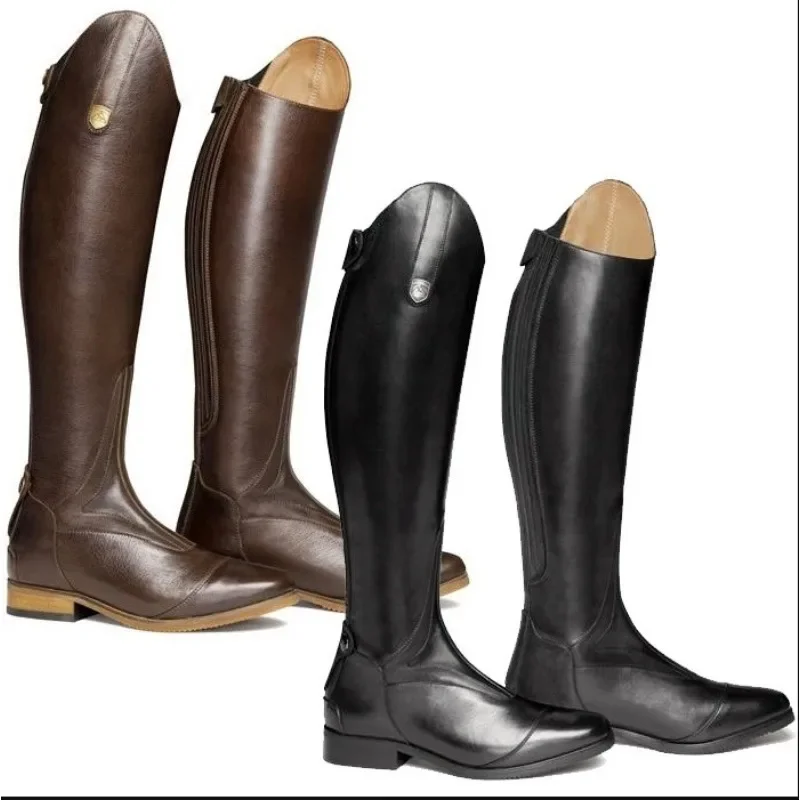 Women's Boots Over The Knee Retro Simplicity Knight Boots Low-heel New Outdoor High Quality Party Club Neutral Women Shoes 34-47