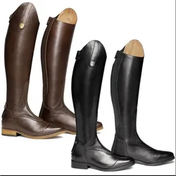 Women's Boots Over The Knee Retro Simplicity Knight Boots Low-heel New Outdoor High Quality Party Club Neutral Women Shoes 34-47