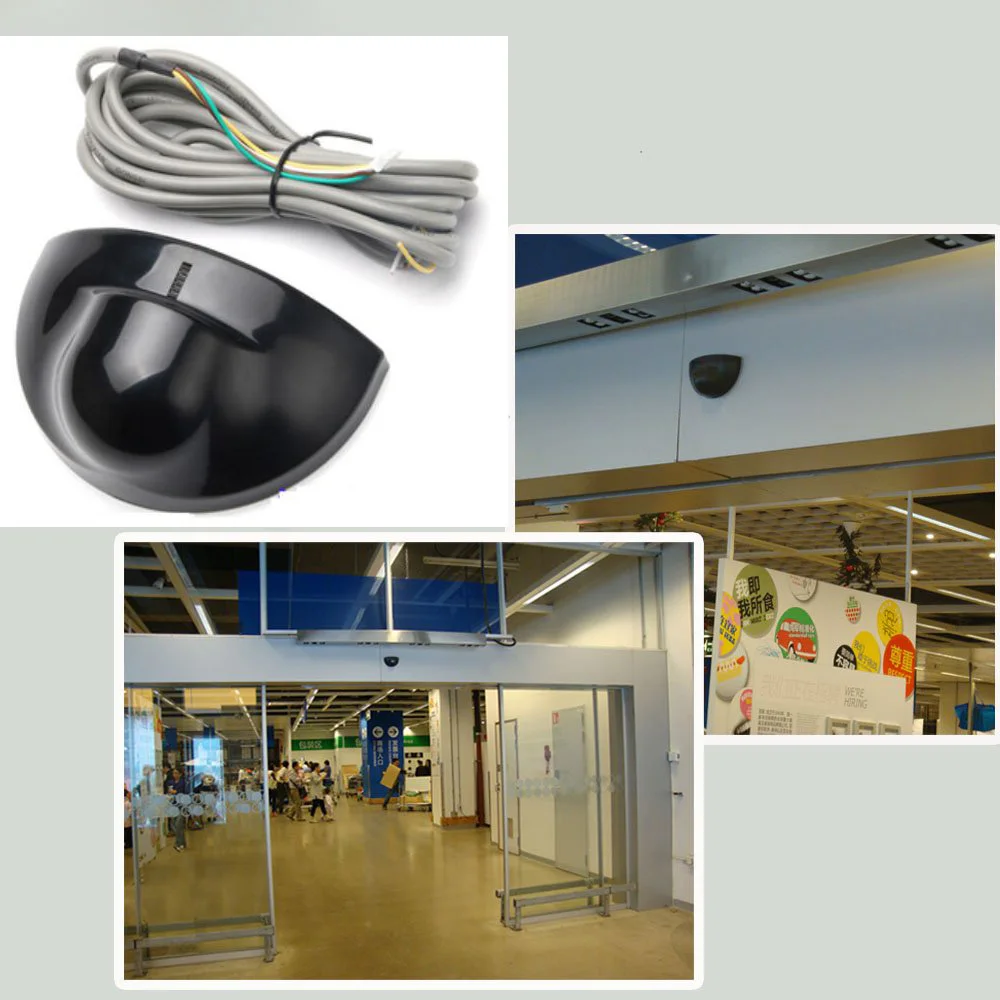 2PCS Microwave Sensor with Motion Tracking Function 24.125Ghz 0.5 seconds to detect supermarket company automatic door elevator