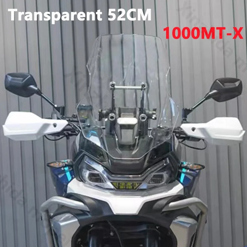 Hochwertiger 52CM/57CM Windschutz für CFMOTO 1000MT-X 1000MTX 1000 MTX Motorrad Windschutzscheibe Windabweiser Visier Grau