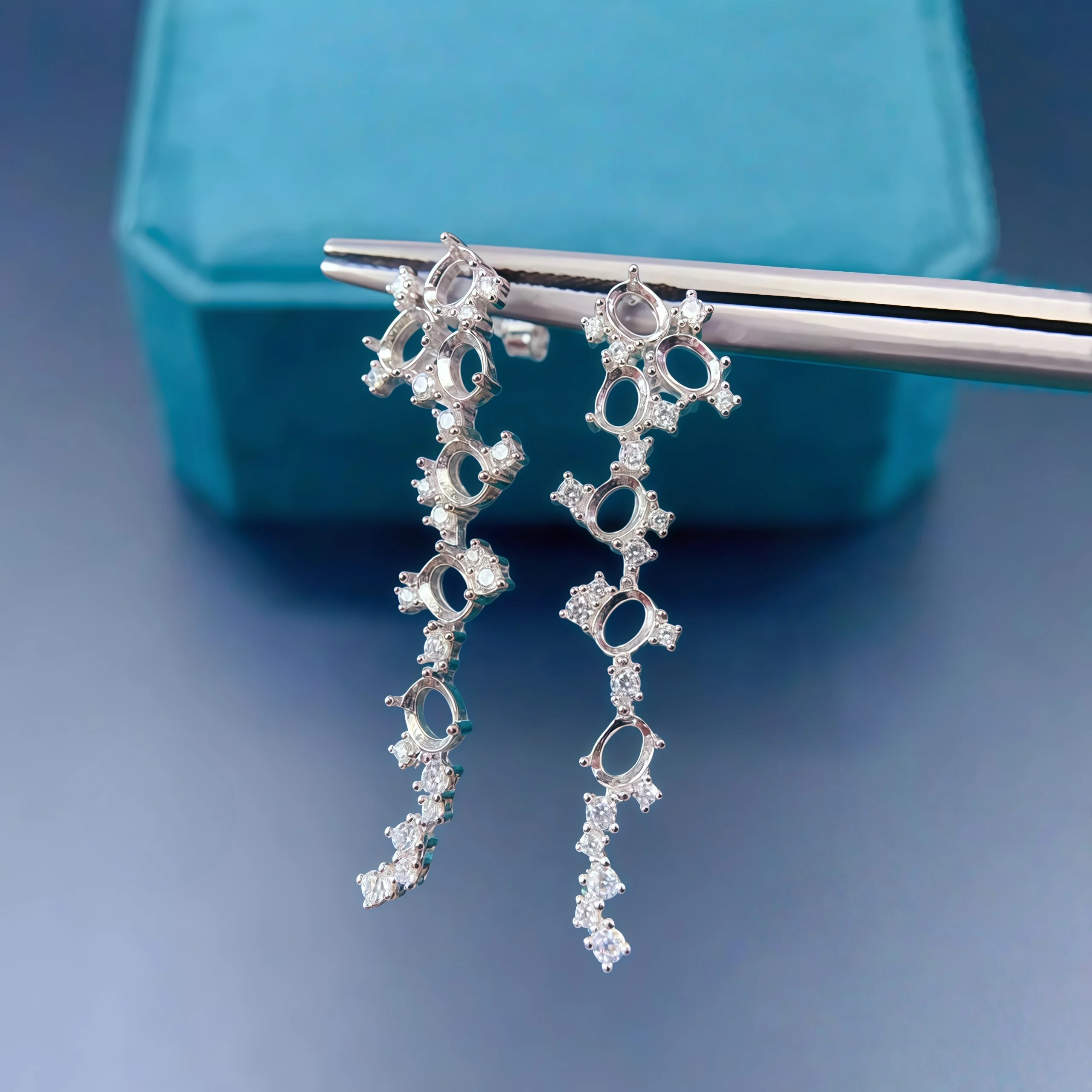 support-de-boucles-d'oreilles-longues-diy-en-argent-sterling-s925-avec-incrustation-de-pierre-ovale-3-4mm-design-elegant-bijoux-de-mariage-pour-femme
