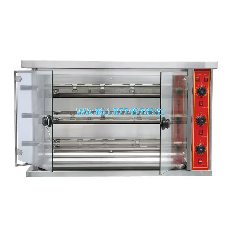 Wmwmnu for Automatic Chicken Grilling Coal Rotating Rotary Chicken Grill Gas Rotisserie